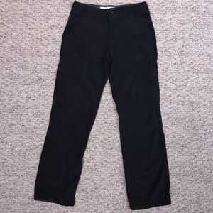 Boys black casual pants, lots of pockets size 12